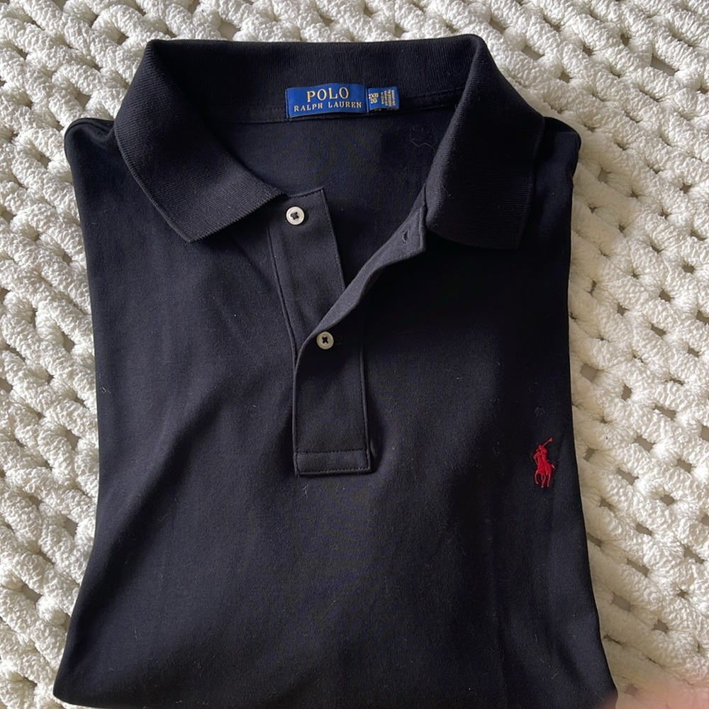 Polo Ralph Lauren‎ size 2XB/2G black short sleeve polo. NWOT